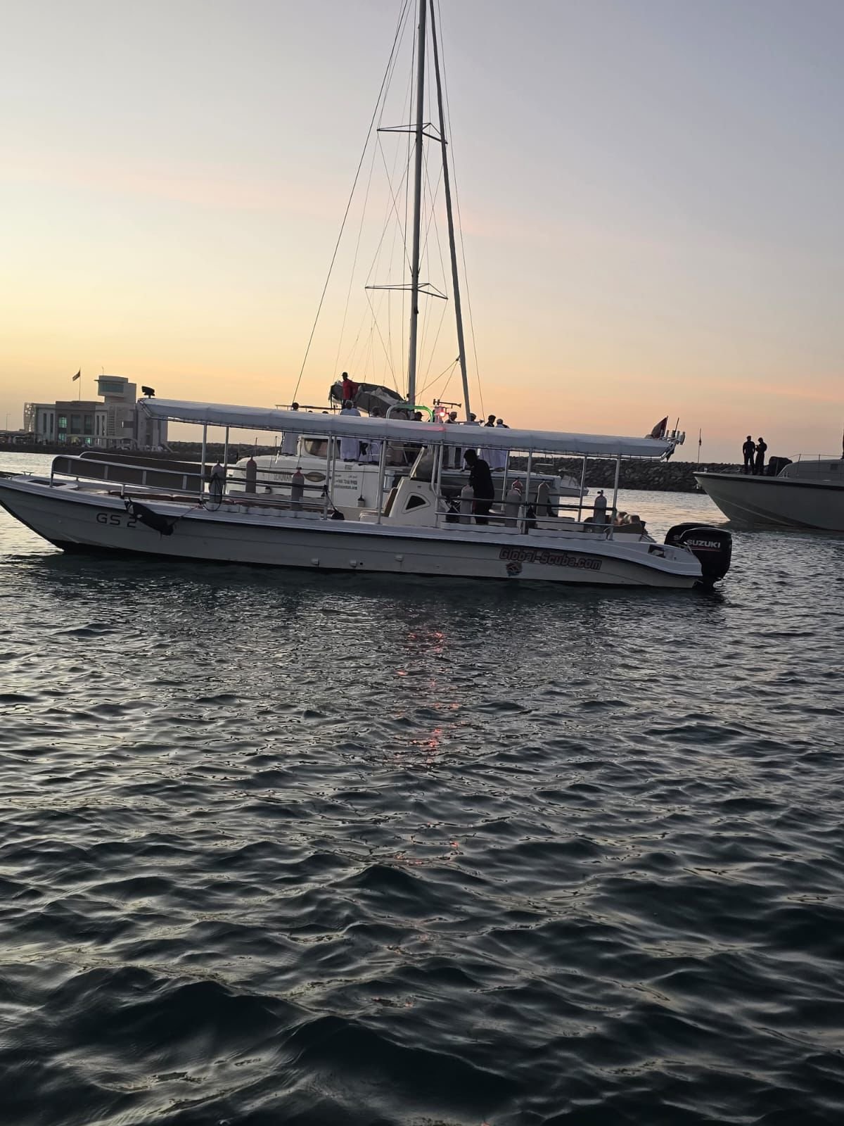 Boat from the Global Scuba Oman fleet