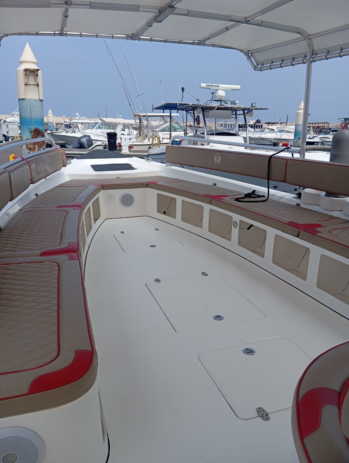Boat deck and sea view